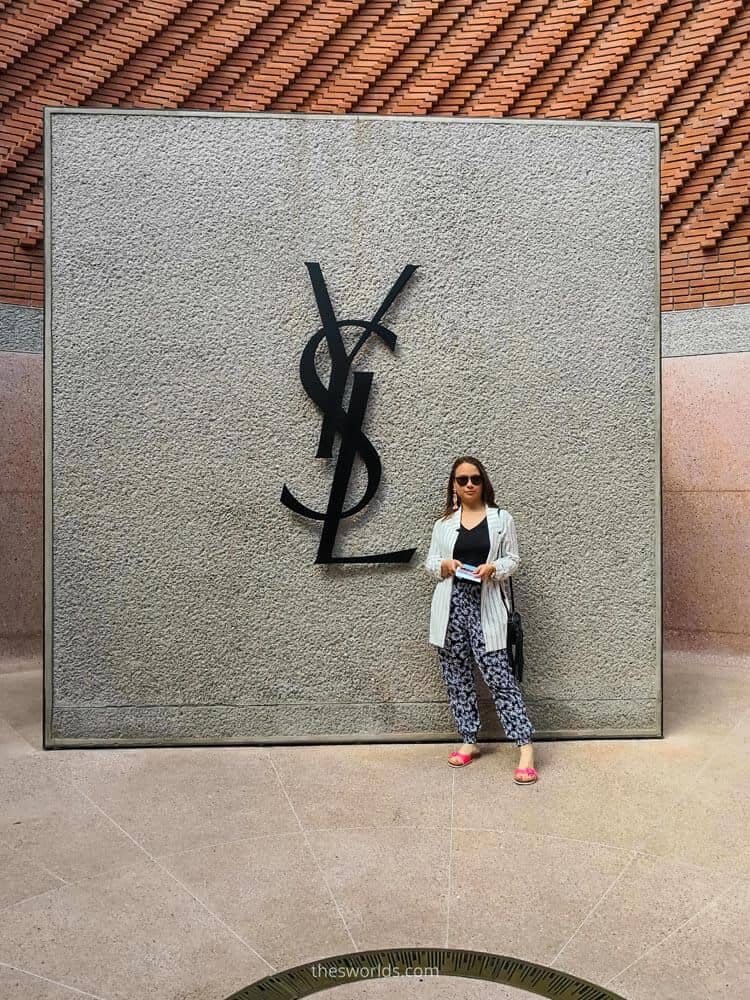 Entrance to Yves Saint Lauren Museum in Marrakech