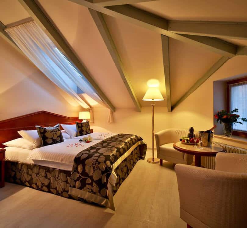 Room at Carlton hotel in Prague
