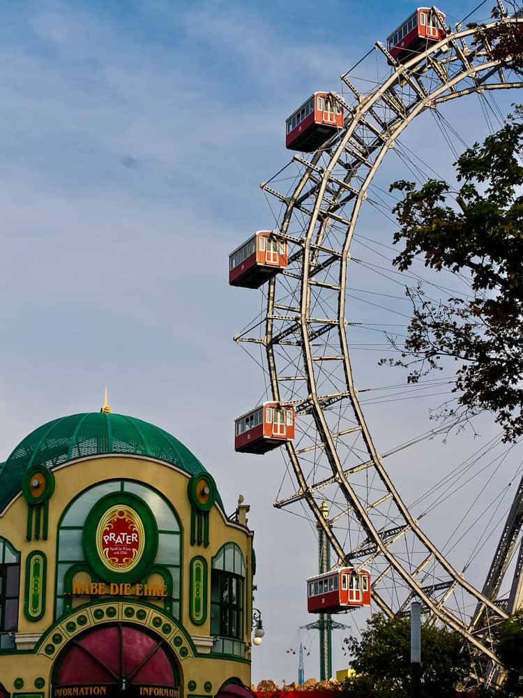 Giant ferris wheel in Vienna