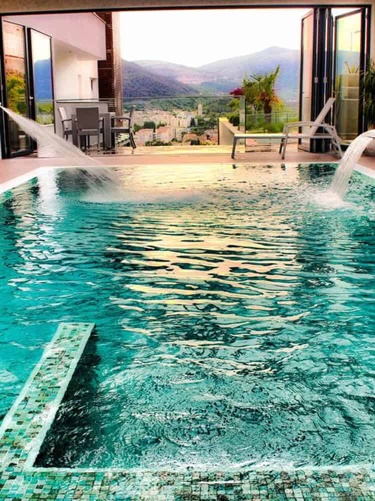 Inside pool at Hotel Eden in Mostar