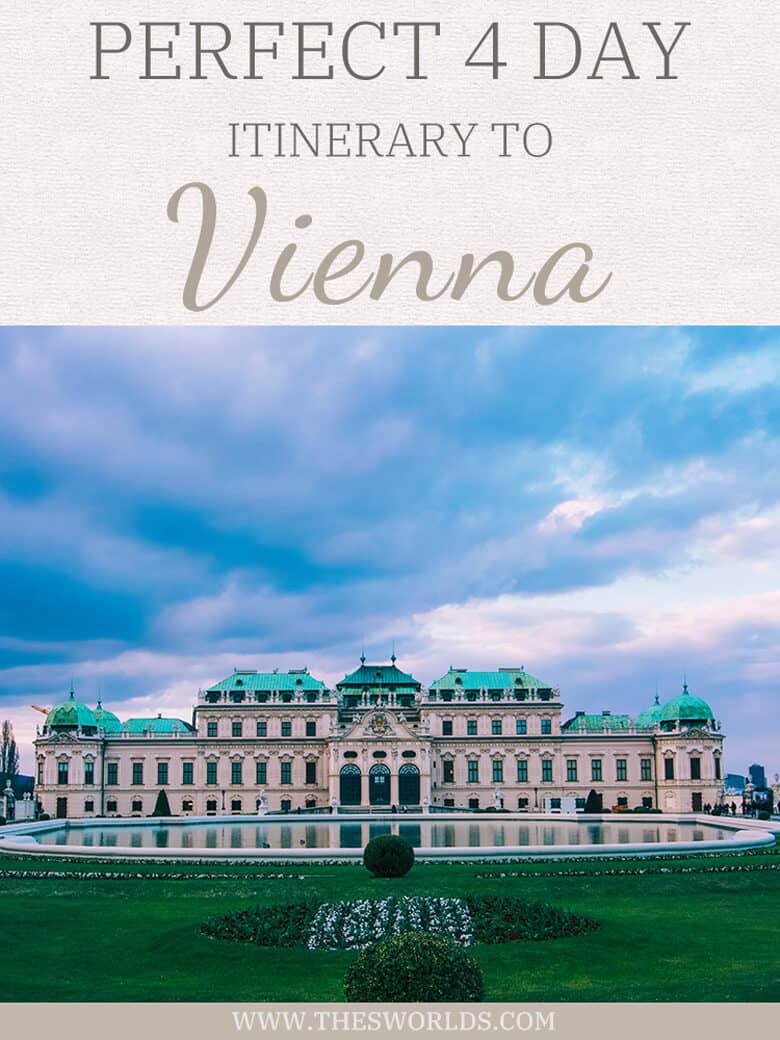 Outside view of Belvedere palace in Vienna