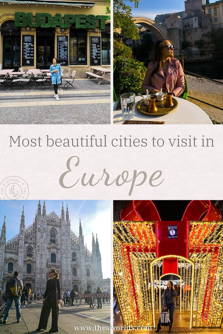 Grid of pictures from European cities to visit in Europe