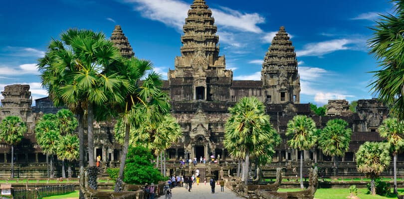 Entrance to Angkor Wat in Cambodia