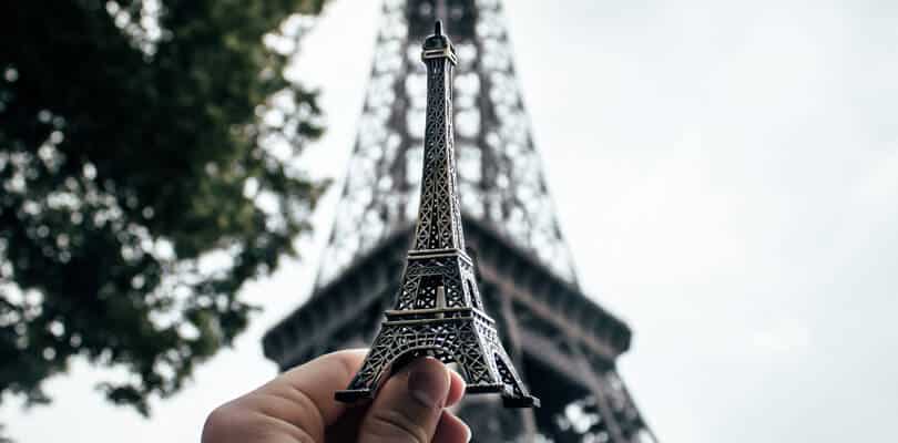 Landmark replica of Eiffel tower in paris
