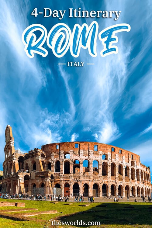 4 day itinerary Rome