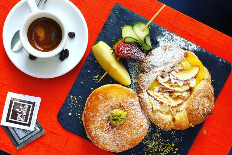 Pastry and Coffee at Caffe Delle Commari