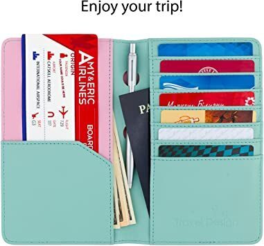 Turquoise Travel design all in one travel wallet