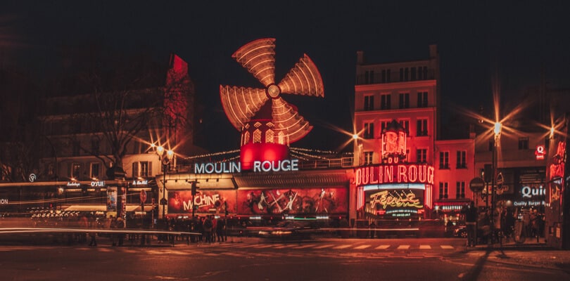 Outside of Moulin Rouge