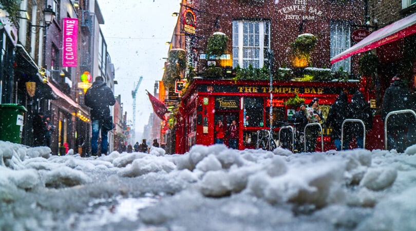 Dublin in winter