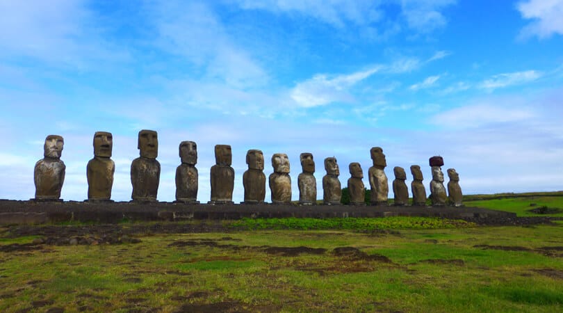 Statues at Easter Island