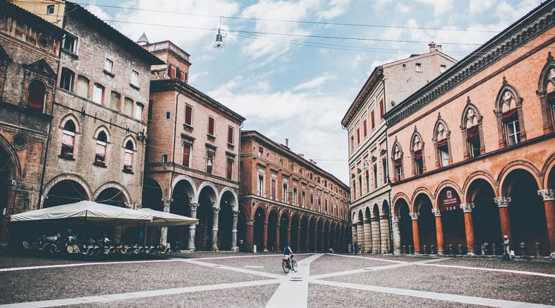 Street view of Bologna