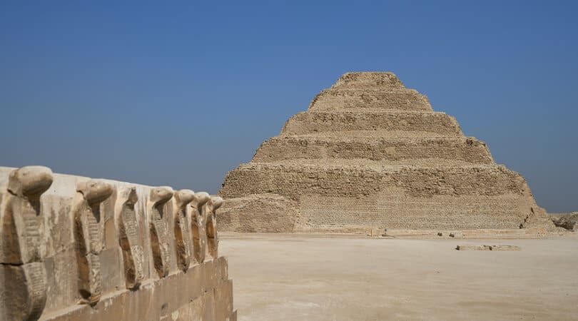 Temple in Saqqara in Egypt