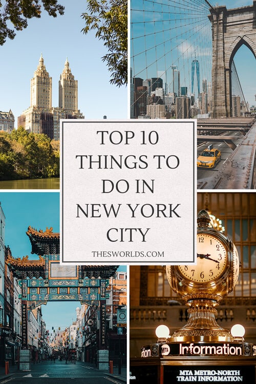 Top ten things to do in New York City