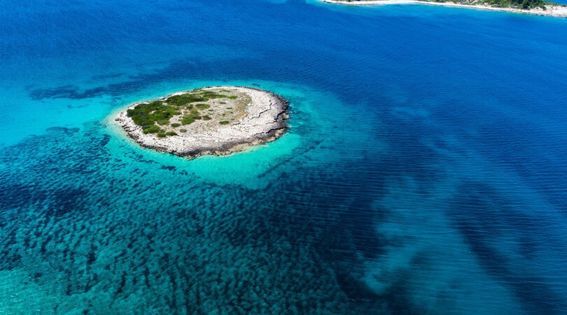 Small island near Korcula Island